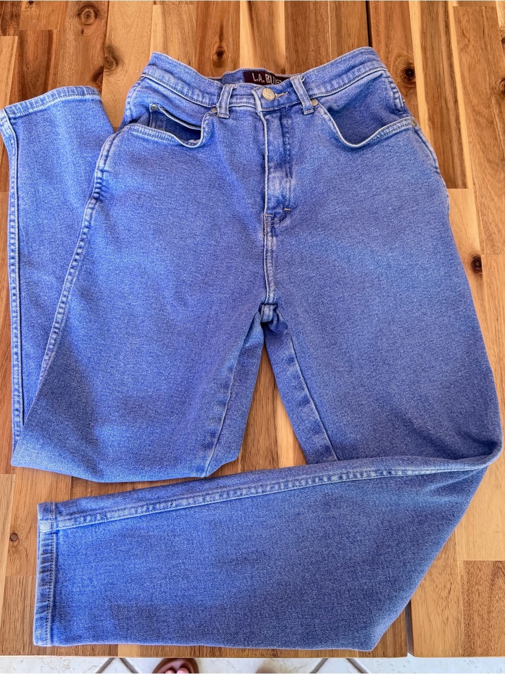 L.A. Blues Light Blue Denim Jeans Vintage High Rise